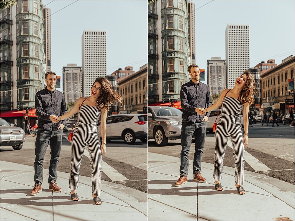 Down Town San Fransisco Engagement Session 