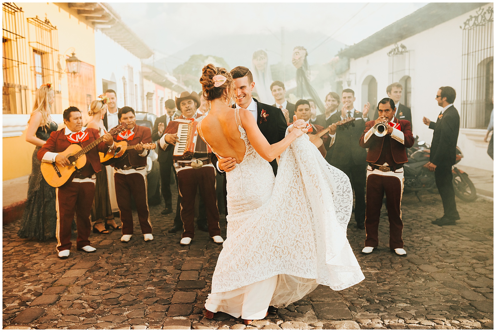 Antigua Guatemala Wedding Parade 